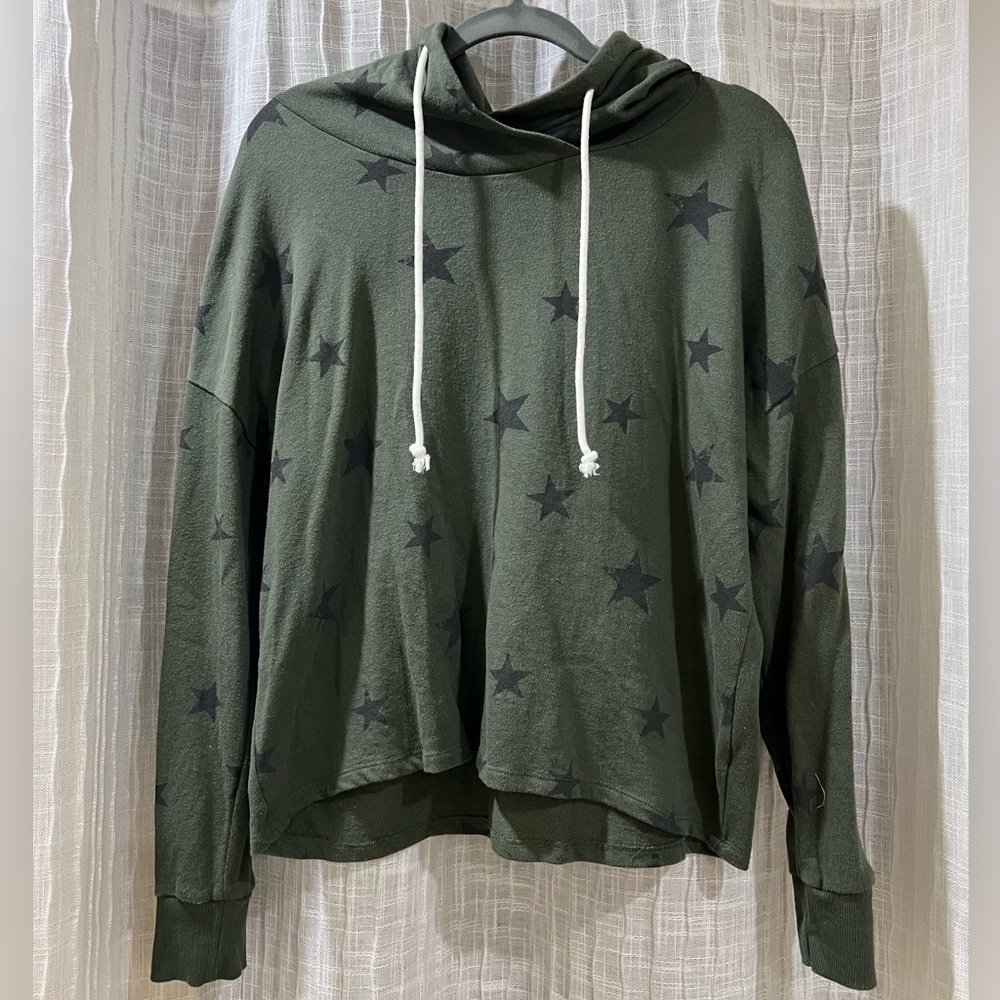 Dark green star hoodie